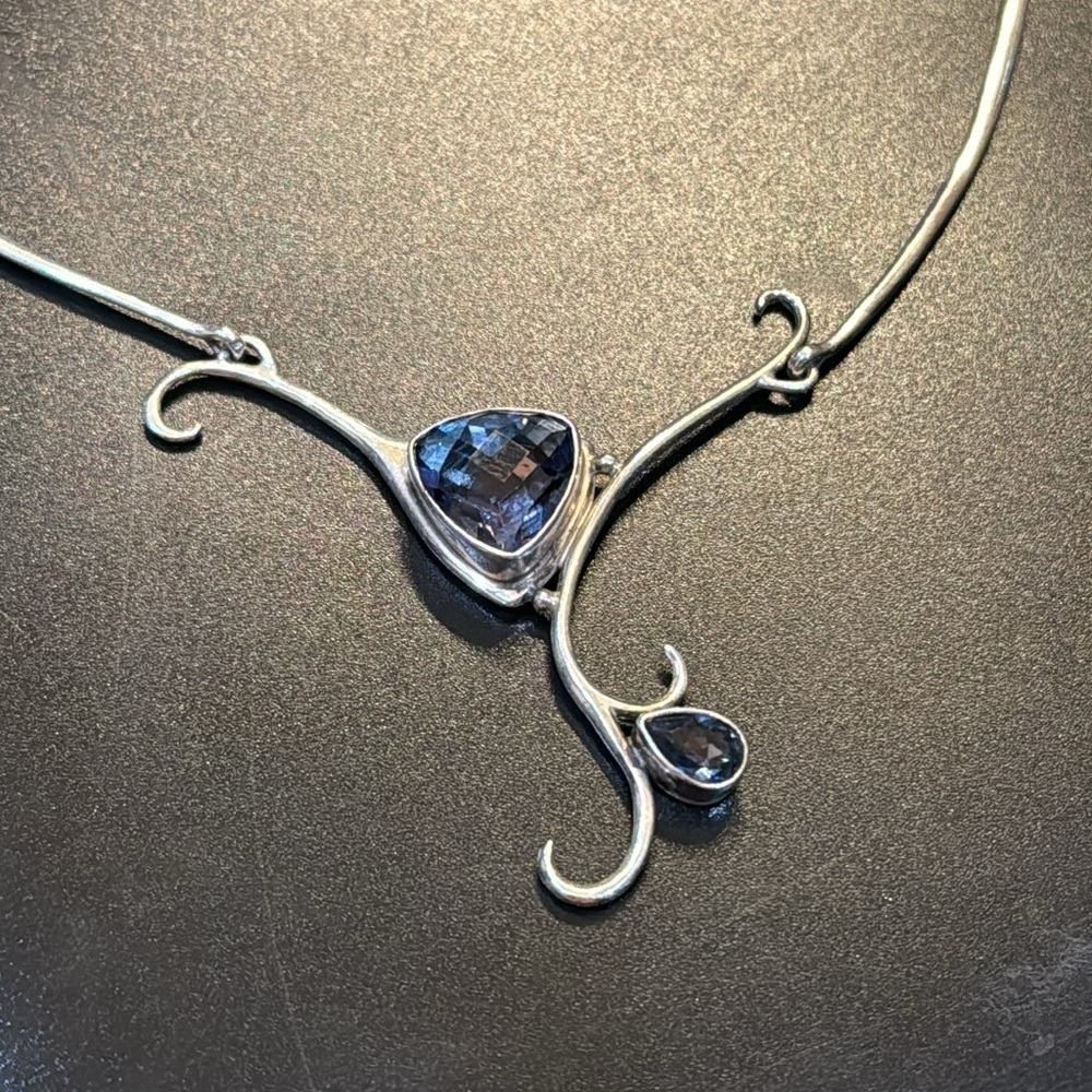 New Sterling silver gemstone necklace - Picture 4 of 5